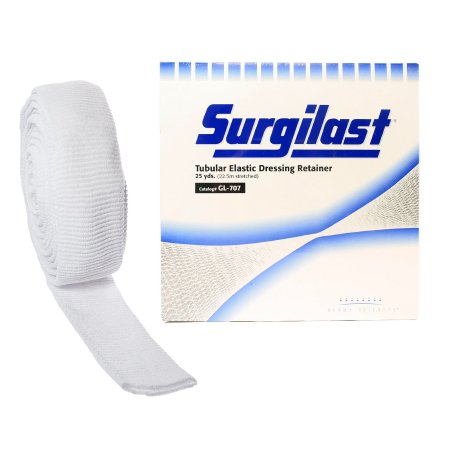 Bandage Elastic Tubular Elastic Net Retainer Dressing Surgilast® Tubular Elastic 25 Yard Size 6 White Medium Head / Shoulder / Thigh NonSterile by Integra LifeSciences Derma Sciences  ID GL707